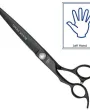 Left-handed straight scissors Geib Black Pearl Cobalt — Photo 7