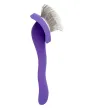 Мала пуходерка з довгими зубцями Groom Soul Violet Series S — Фото 18