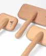 Большая мягкая пуходерка-slicker со средними зубцами TAA Comb Wood L — Фото 16