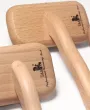 Большая мягкая пуходерка-slicker со средними зубцами TAA Comb Wood L — Фото 13