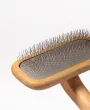 Средняя мягкая пуходерка-slicker со средними зубцами TAA Comb Wood M — Фото 5