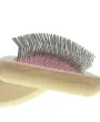 Середня пуходерка з середніми зубцями Groom Soul Natural дерево — Фото 14
