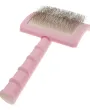 Велика пуходерка-слікер з м'якими зубцями Groom Soul Pro Pink — Фото 17